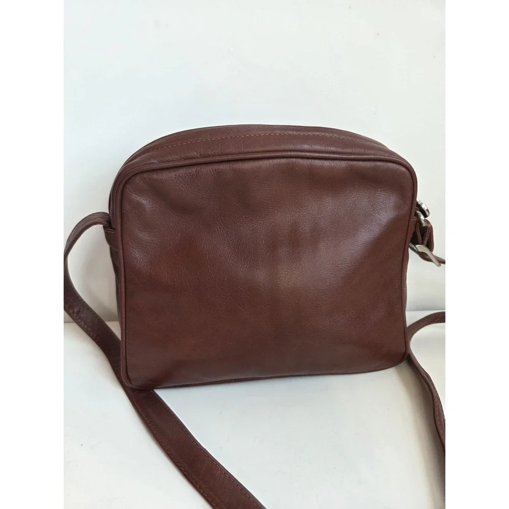Carlo Cecchini‎ Bag Womens Crossbody Shoulder Leather Purse Italy Brown